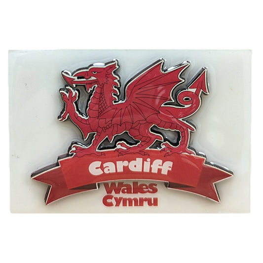 Cardiff Dragon Wales Cymru 3D Epoxy Magnet (3DEM025)