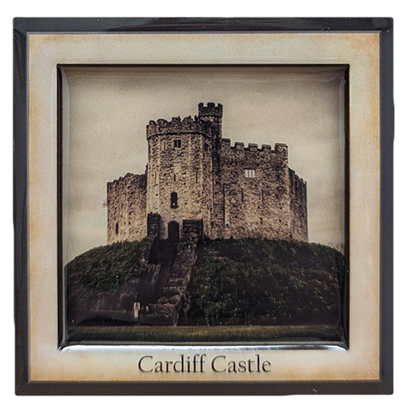 Vintage Cardiff Castle 3D Epoxy Magnet (3DEM028)