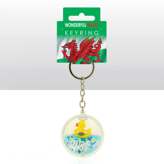 Wales Floating Duck Keyring