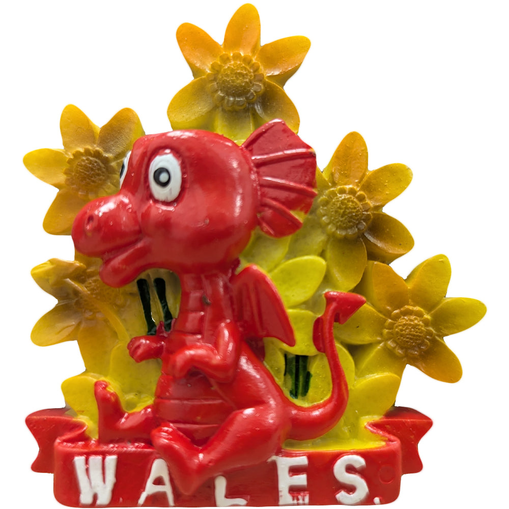 Baby Dragon Wales Resin Magnet (RSN1)