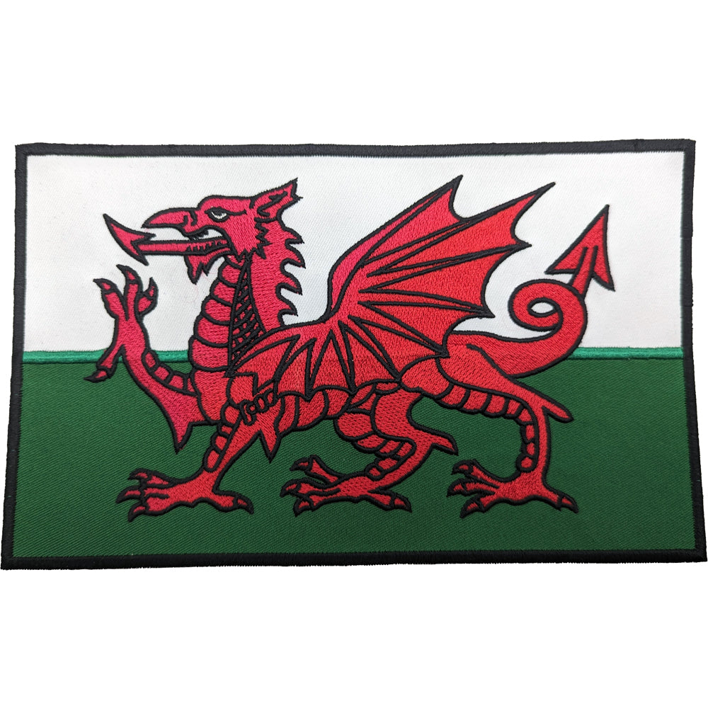Wales Flag Embroidered Patch