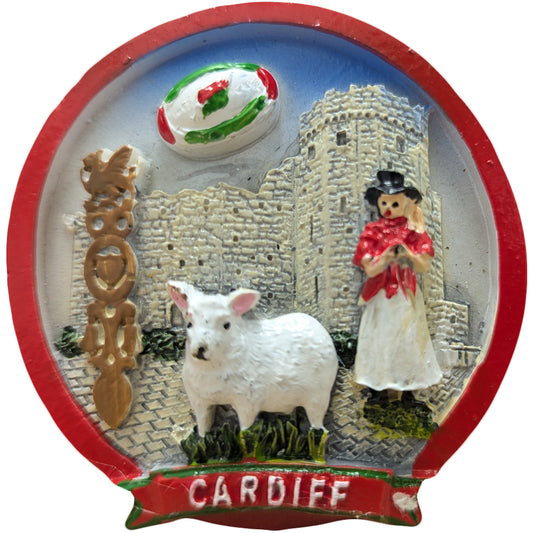 Red Rim Cardiff Resin Magnet (RSN14)