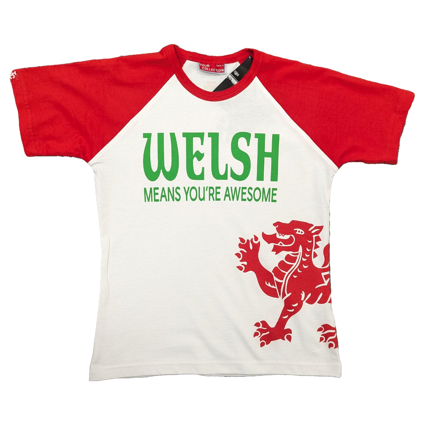 Ladies Welsh Tour Collection T-Shirt - Welsh Means You're Awesome