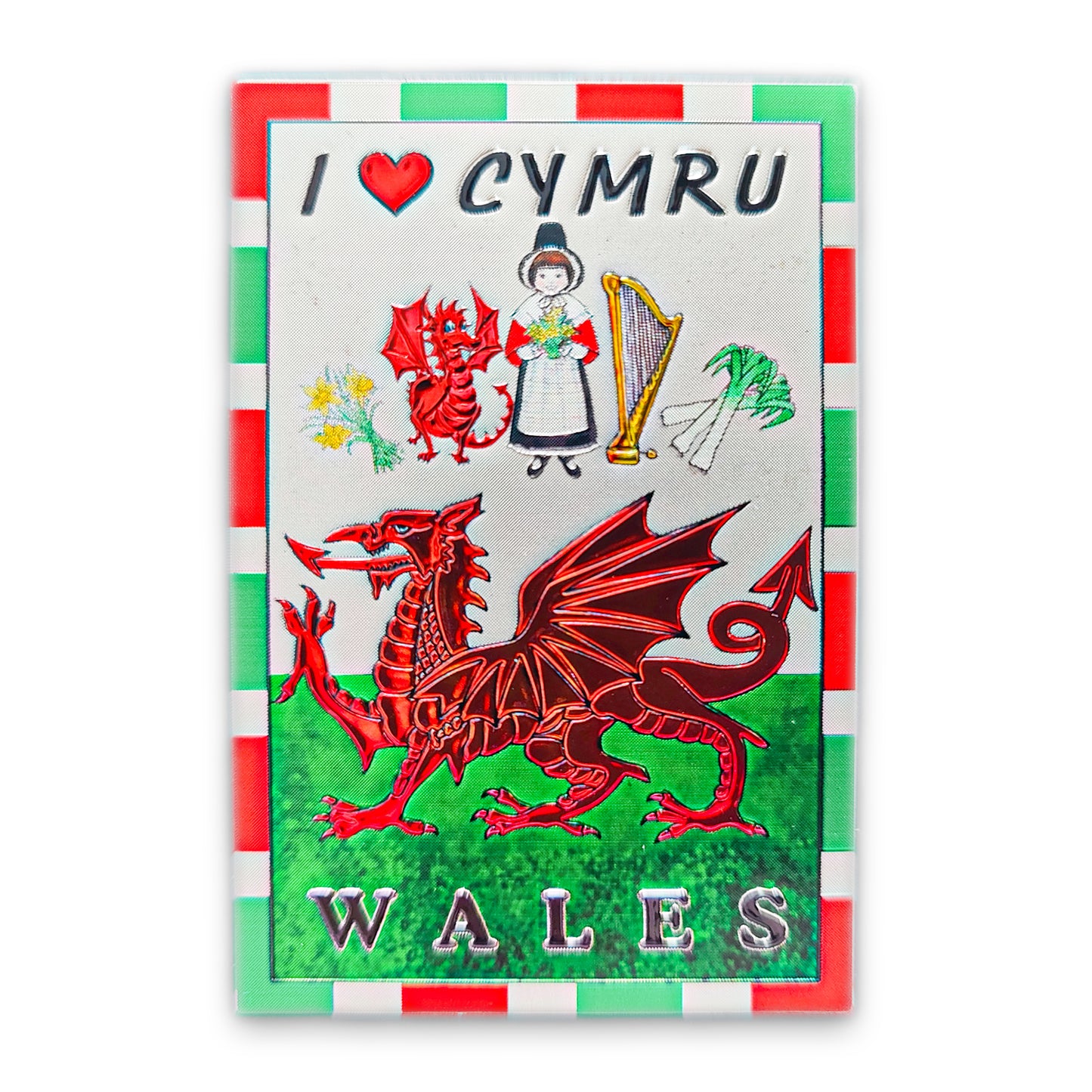 I Love Cymru Dragon Magnet (MGF003)