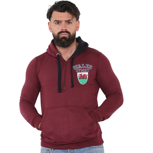 Burgundy 1/4 Zip Hoodie