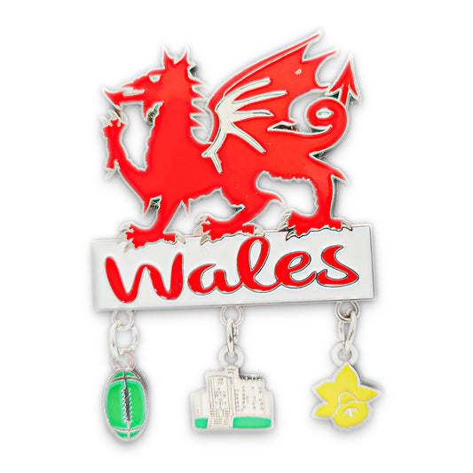 Wales Dragon Charm Magnet (MG006)