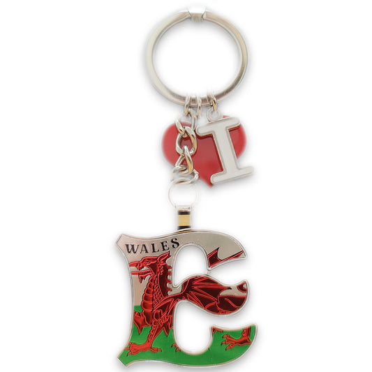 Wales Alphabet Keyring / E (KRA005)