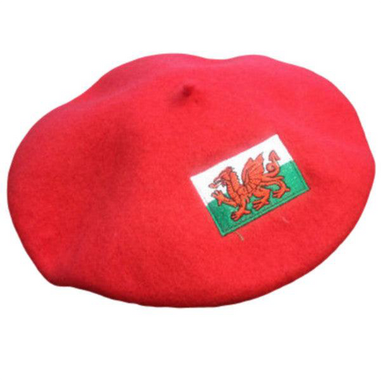 Welsh Red Beret Novelty Hat
