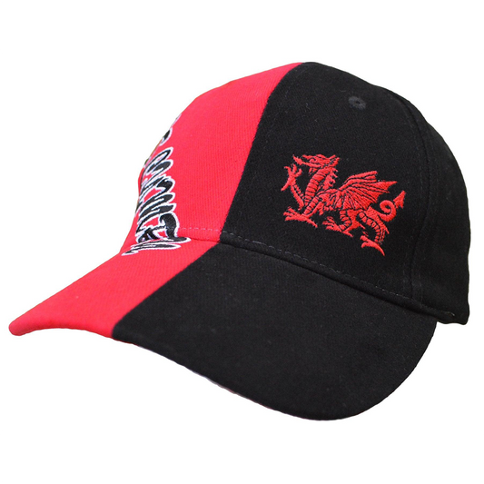 Red/Black Contrast Cymru Cap