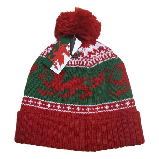 Welsh Red Dragon Bobble Hat
