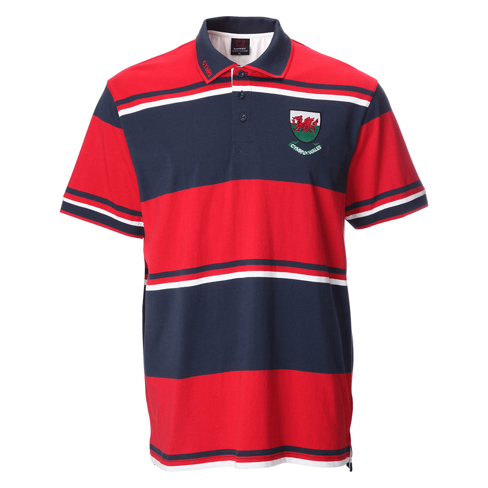 Osian Jersey Stripe Polo Shirt
