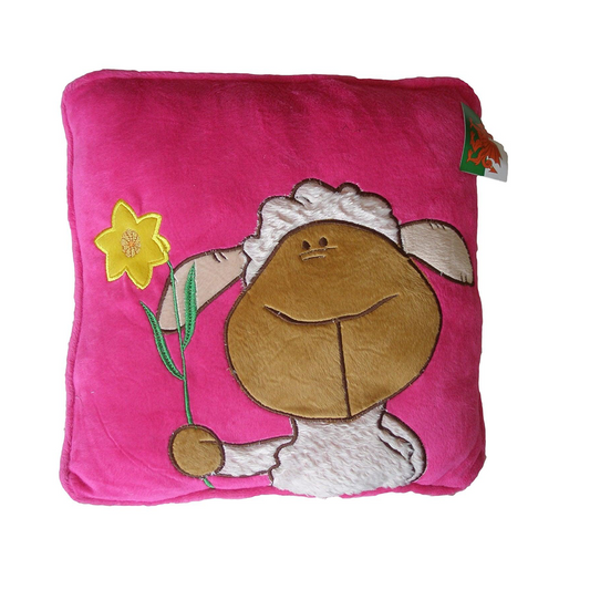 Pink Welsh Plush Cushion