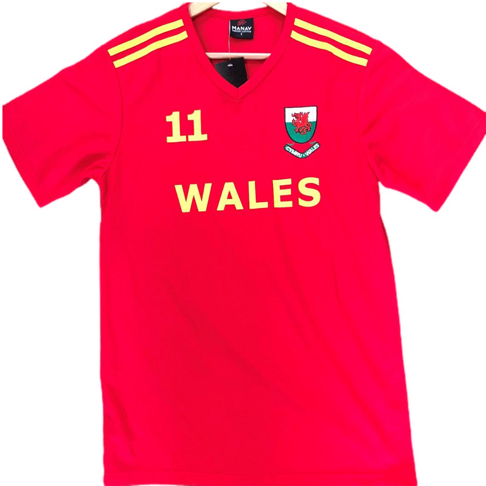 Gold Wales #11 Football Shirt