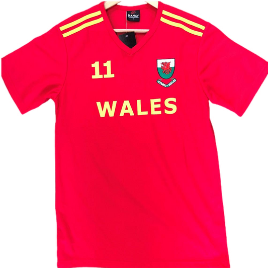 Gold Wales #11 Football Shirt